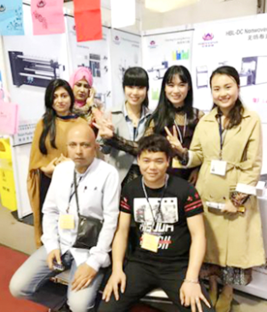 l'exposition du Bangladesh de la société de machines à refendre les non-tissés